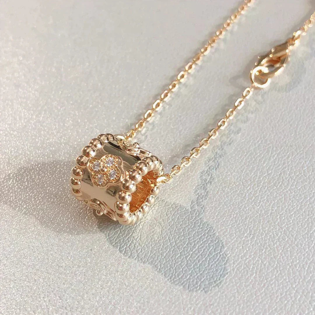 VCA PERLEE PEDANT NECKLACE GOLD / ROSE GOLD