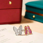 VCA TWIN BUTTERFLY DIAMOND RING