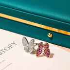 VCA TWIN BUTTERFLY DIAMOND RING