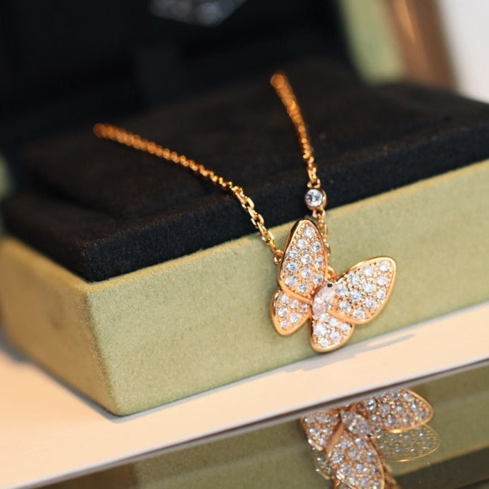 VCA BUTTERFLY DIAMOND NECKLACE
