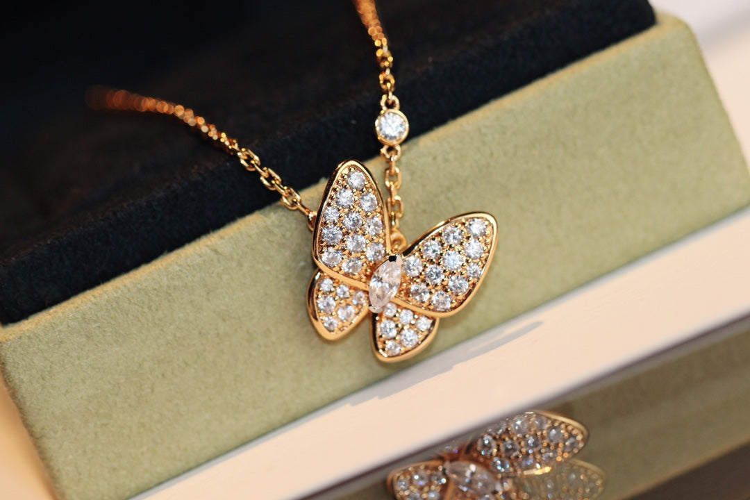 VCA BUTTERFLY DIAMOND NECKLACE