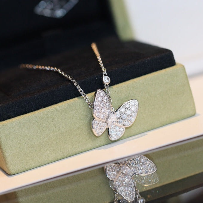 VCA BUTTERFLY DIAMOND NECKLACE