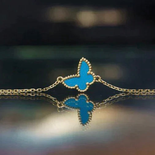 VCA BUTTERFLY TURQUOISE BUTTERFLY BRACELET