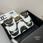 chanel-19-fanric-printed-flap-bag-medium Shoulder