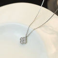 VCA CLOVER MINI 9.5MM PENDANT DIAMOND NECKLACE