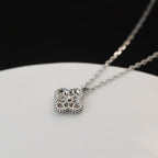 VCA CLOVER MINI 9.5MM PENDANT DIAMOND NECKLACE