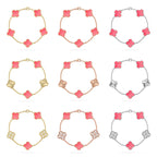 VCA CLOVER 5 MOTIFS PINK MOP BRACELET COLLECTION