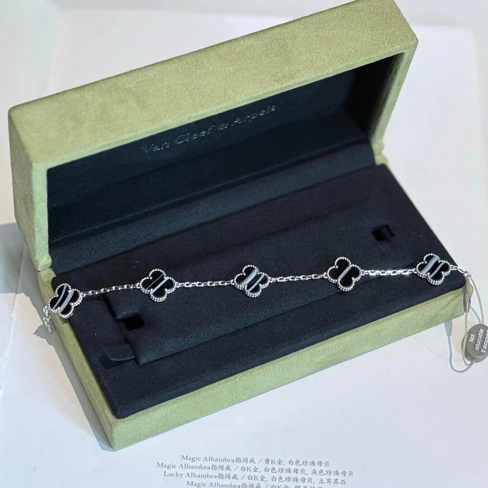 VCA CLOVER 5 MOTIF PULSAR STONE BRACELET COLLECTION