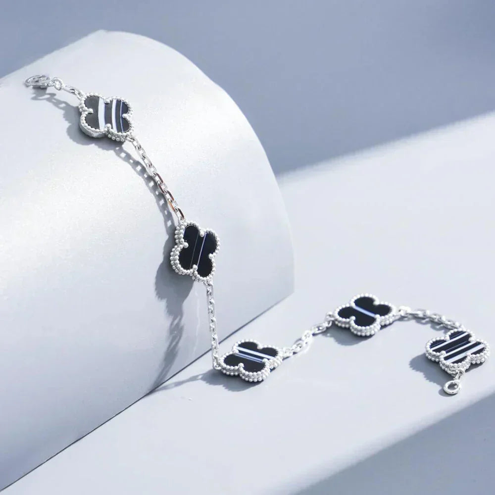 VCA CLOVER 5 MOTIF PULSAR STONE BRACELET COLLECTION