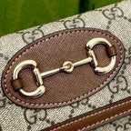 gucci-brown-saddle-buckle-handbag-19x10-5x3-5cm Crossbody