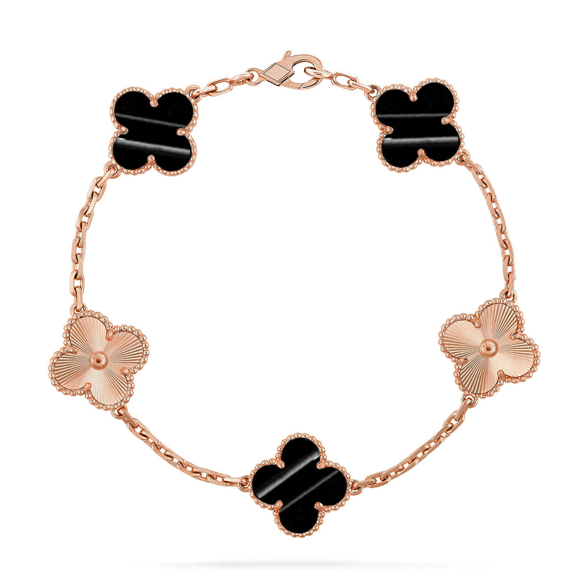 VCA CLOVER 5 MOTIF PULSAR STONE BRACELET COLLECTION