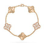 VCA CLOVER 5 MOTIF LASER BRACELET COLLECTION