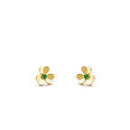 VCA FRIVOLE FLOWER MALACHITE EARRINGS